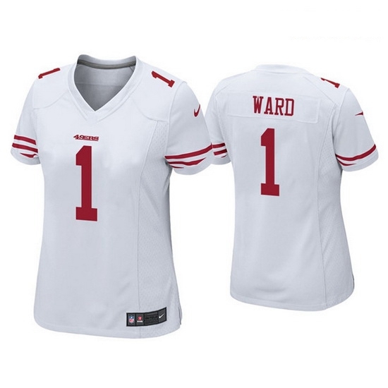 Women San Francisco 49ers 1 Jimmie Ward White Vapor limited Jersey Women San Francisco 49ers 1 Jimmie Ward White Vapor limited Jersey