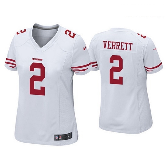 Women San Francisco 49ers 2 Jason Verrett White Vapor limited Jersey Women San Francisco 49ers 2 Jason Verrett White Vapor limited Jersey