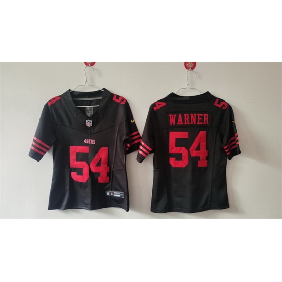 Women San Francisco 49ers 54 Fred Warner Black F U S E Vapor Untouchable Stitched Jersey Women San Francisco 49ers 54 Fred Warner Black F U S E Vapor Untouchable Stitched Jersey