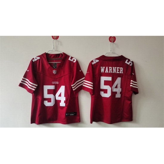 Women San Francisco 49ers 54 Fred Warner Red F U S E Vapor Untouchable Stitched Jersey Women San Francisco 49ers 54 Fred Warner Red F U S E Vapor Untouchable Stitched Jersey