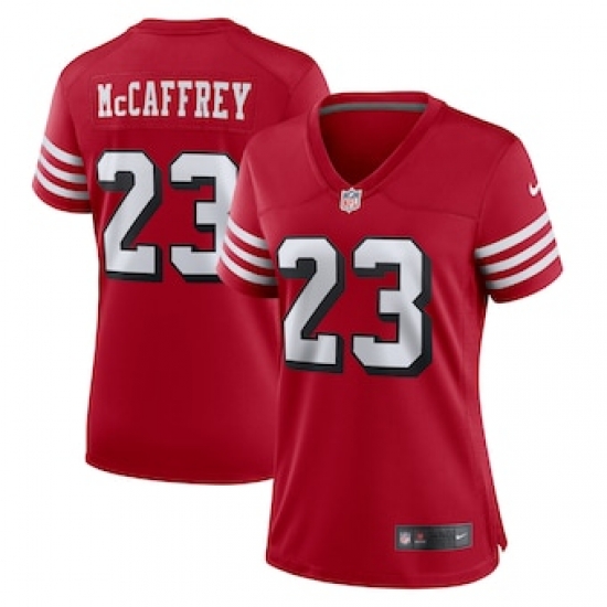 Women San Francisco 49ers Christian McCaffrey Nike Red Vapor Untouchable Limited Stitched Jersey Women San Francisco 49ers Christian McCaffrey Nike Red Vapor Untouchable Limited Stitched Jersey