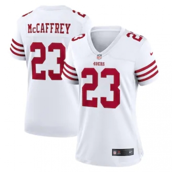Women San Francisco 49ers Christian McCaffrey Nike White Vapor Untouchable Stitched Jersey Women San Francisco 49ers Christian McCaffrey Nike White Vapor Untouchable Stitched Jersey