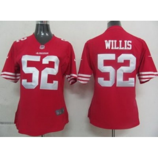 Womens Nike San Francisco 49ers 52 Willis Red Nike NFL Jerseys Womens Nike San Francisco 49ers 52 Willis Red Nike NFL Jerseys