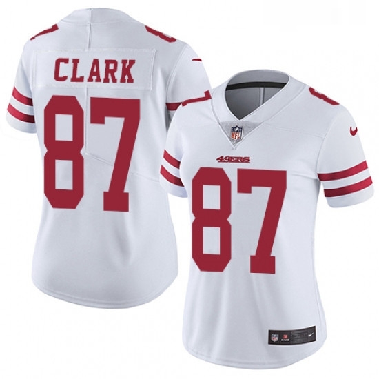 Womens Nike San Francisco 49ers 87 Dwight Clark Elite White NFL Jersey Womens Nike San Francisco 49ers 87 Dwight Clark Elite White NFL Jersey
