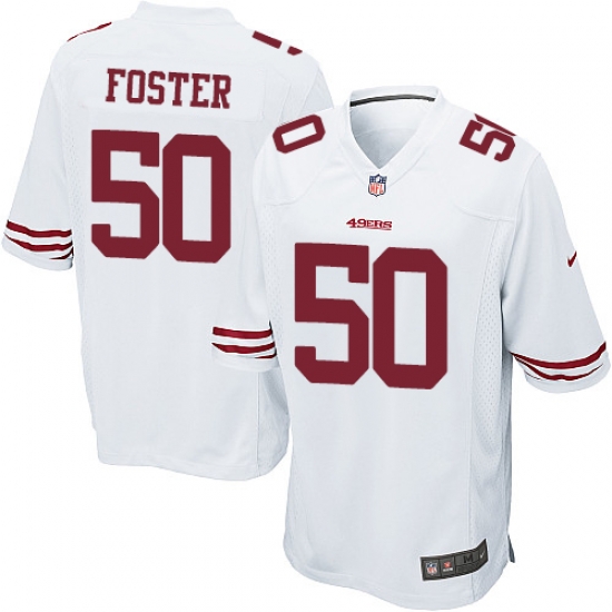 Nike 49ers #50 Reuben Foster White Youth Stitched NFL Elite Jersey Nike 49ers #50 Reuben Foster White Youth Stitched NFL Elite Jersey