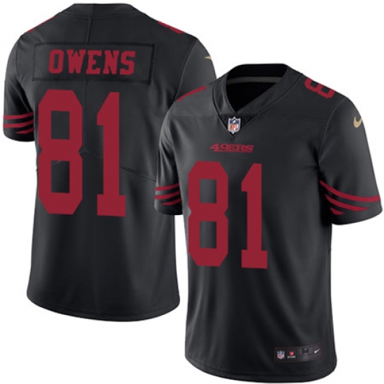 Nike 49ers #81 Terrell Owens Black Youth Stitched NFL Limited Rush Jersey Nike 49ers #81 Terrell Owens Black Youth Stitched NFL Limited Rush Jersey
