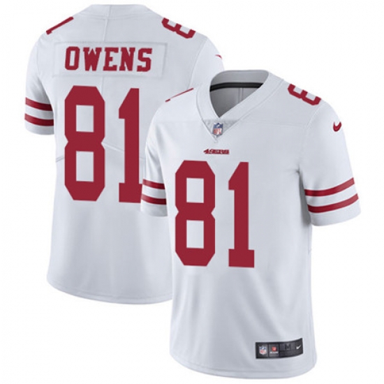 Nike 49ers #81 Terrell Owens White Youth Stitched NFL Vapor Untouchable Limited Jersey Nike 49ers #81 Terrell Owens White Youth Stitched NFL Vapor Untouchable Limited Jersey