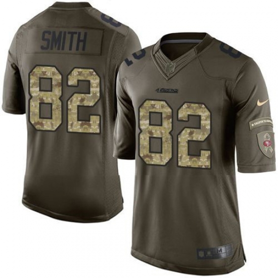 Nike 49ers #82 Torrey Smith Green Youth Stitched NFL Limited Salute to Service Jersey Nike 49ers #82 Torrey Smith Green Youth Stitched NFL Limited Salute to Service Jersey