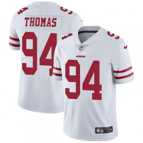 Nike 49ers #94 Solomon Thomas White Youth Stitched NFL Vapor Untouchable Limited Jersey Nike 49ers #94 Solomon Thomas White Youth Stitched NFL Vapor Untouchable Limited Jersey