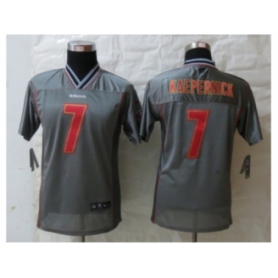 Nike Youth San Francisco 49ers #7 Kaepernick Grey Jerseys(Vapor) Nike Youth San Francisco 49ers #7 Kaepernick Grey Jerseys(Vapor)