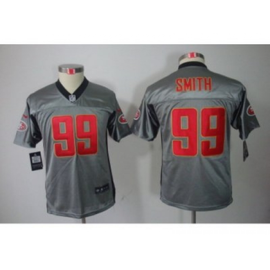 Nike Youth San Francisco 49ers #99 Aldon Smith Grey Shadow Elite Jerseys Nike Youth San Francisco 49ers #99 Aldon Smith Grey Shadow Elite Jerseys
