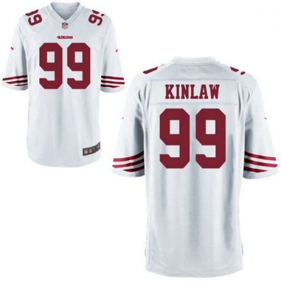Youth Nike 49ers 99 Javon Kinlaw White Game Stitched NFL Jersey Youth Nike 49ers 99 Javon Kinlaw White Game Stitched NFL Jersey