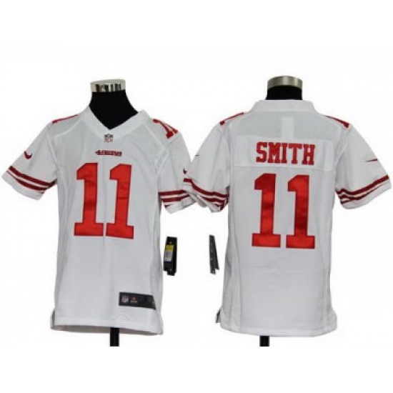Youth Nike San Francisco 49ers 11# Smith Authentic White Jersey Youth Nike San Francisco 49ers 11# Smith Authentic White Jersey