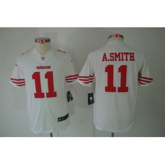 Youth Nike San Francisco 49ers 11# Smith White Limited Jerseys Youth Nike San Francisco 49ers 11# Smith White Limited Jerseys