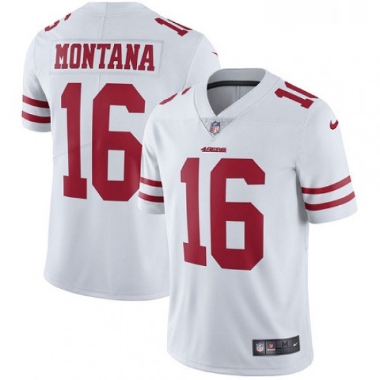 Youth Nike San Francisco 49ers 16 Joe Montana Elite White NFL Jersey Youth Nike San Francisco 49ers 16 Joe Montana Elite White NFL Jersey