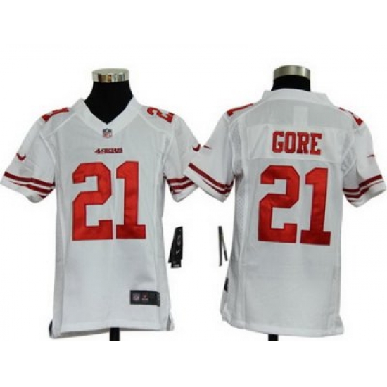 Youth Nike San Francisco 49ers 21# Gore Authentic White Jersey Youth Nike San Francisco 49ers 21# Gore Authentic White Jersey