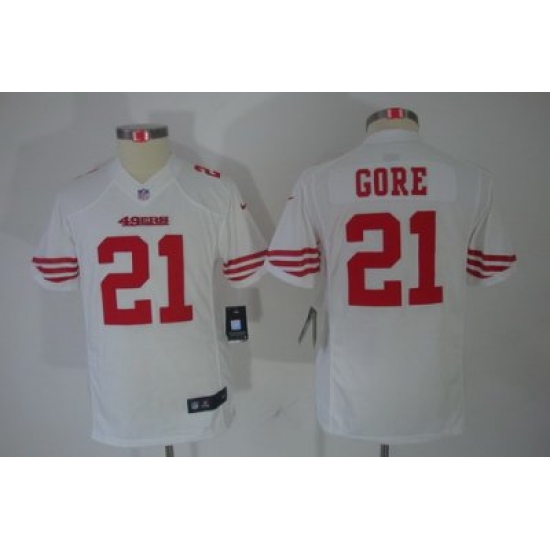 Youth Nike San Francisco 49ers 21# Gore White Limited Jerseys Youth Nike San Francisco 49ers 21# Gore White Limited Jerseys