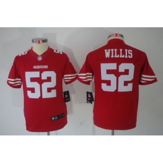 Youth Nike San Francisco 49ers 52# Willis Authentic Red Limited Jerseys Youth Nike San Francisco 49ers 52# Willis Authentic Red Limited Jerseys
