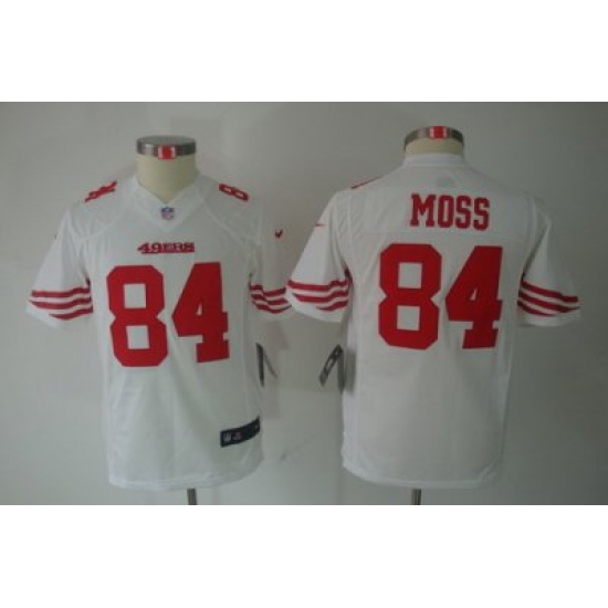 Youth Nike San Francisco 49ers 84 Randy Moss White Limited Jerseys Youth Nike San Francisco 49ers 84 Randy Moss White Limited Jerseys
