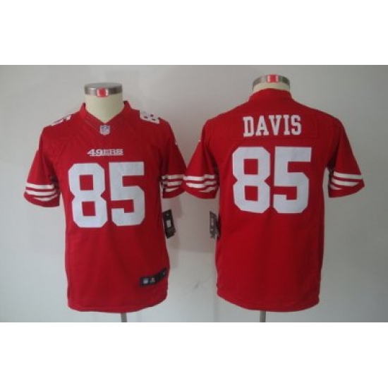 Youth Nike San Francisco 49ers #85 Vernon Davis Red Limited Jerseys Youth Nike San Francisco 49ers #85 Vernon Davis Red Limited Jerseys