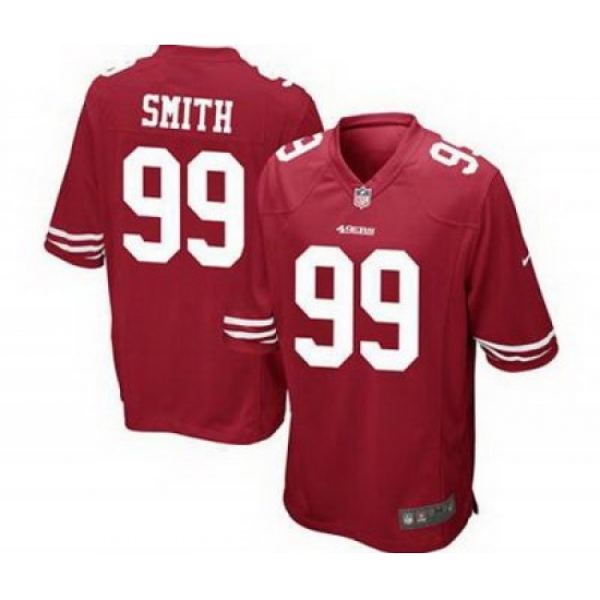 Youth Nike San Francisco 49ers 99# Aldon Smith Game Red Color Jersey (S-XL) Youth Nike San Francisco 49ers 99# Aldon Smith Game Red Color Jersey (S-XL)