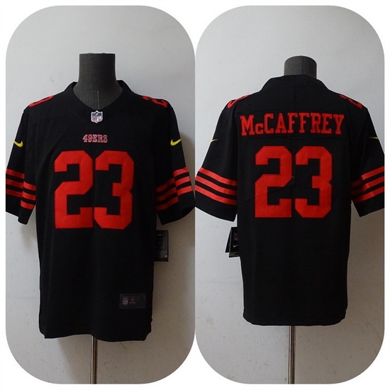 Youth San Francisco 49ers 23 Christian McCaffrey 2022 Black Vapor Untouchable Stitched Jersey Youth San Francisco 49ers 23 Christian McCaffrey 2022 Black Vapor Untouchable Stitched Jersey