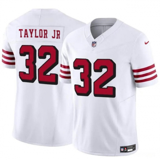 Youth San Francisco 49ers 32 Patrick Taylor Jr New White 2024 F U S E Vapor Untouchable Limited Stitched Football Jersey Youth San Francisco 49ers 32 Patrick Taylor Jr New White 2024 F U S E Vapor Untouchable Limited Stitched Football Jersey