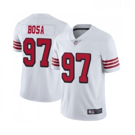 Youth San Francisco 49ers 97 Nick Bosa Limited White Rush Vapor Untouchable Football Jersey Youth San Francisco 49ers 97 Nick Bosa Limited White Rush Vapor Untouchable Football Jersey