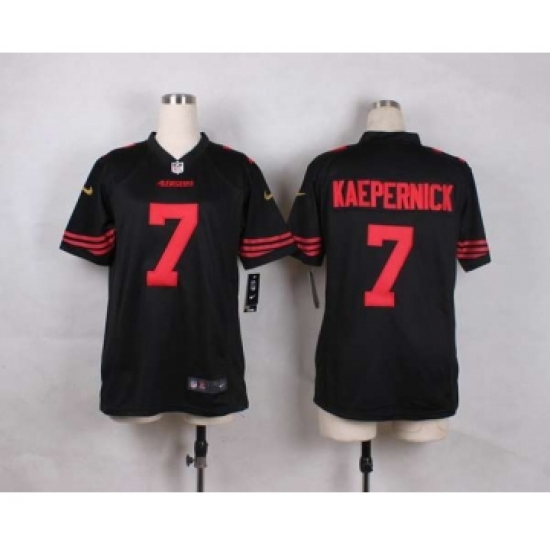 nike youth nfl jerseys san francisco 49ers 7 colin kaepernick black[nike]