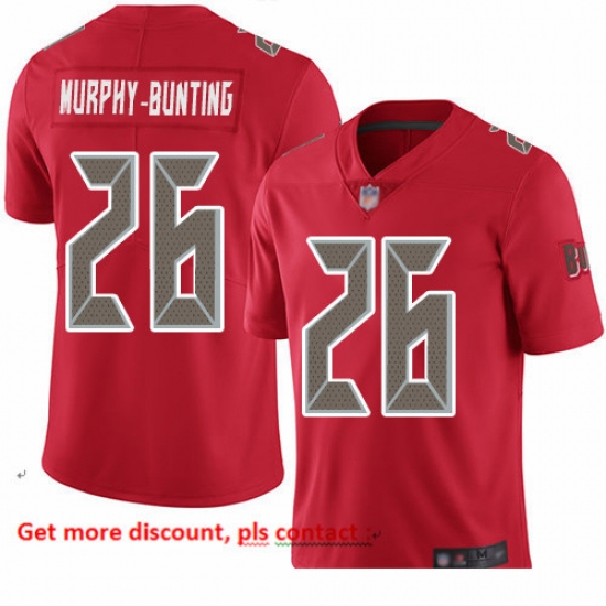 Buccaneers 26 Sean Murphy Bunting Red Men Stitched Football Limited Rush Jersey Buccaneers 26 Sean Murphy Bunting Red Men Stitched Football Limited Rush Jersey