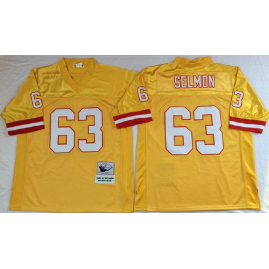 Buccaneers 63 Roy Selmon Yellow Throwback Jersey Buccaneers 63 Roy Selmon Yellow Throwback Jersey