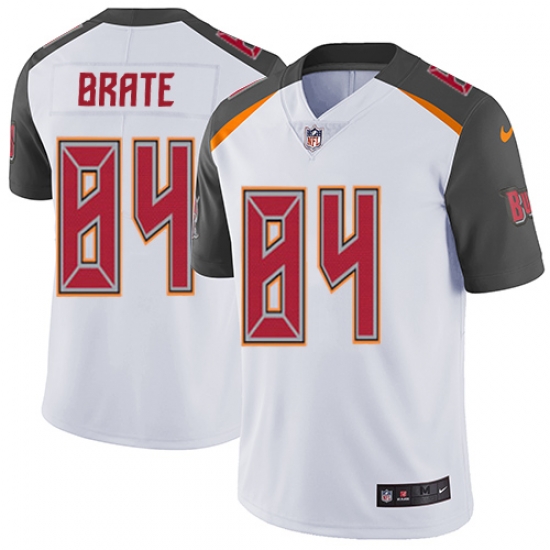 Men Nike Buccaneers #84 Cameron Brate White Stitched NFL Vapor Untouchable Limited Jersey Men Nike Buccaneers #84 Cameron Brate White Stitched NFL Vapor Untouchable Limited Jersey