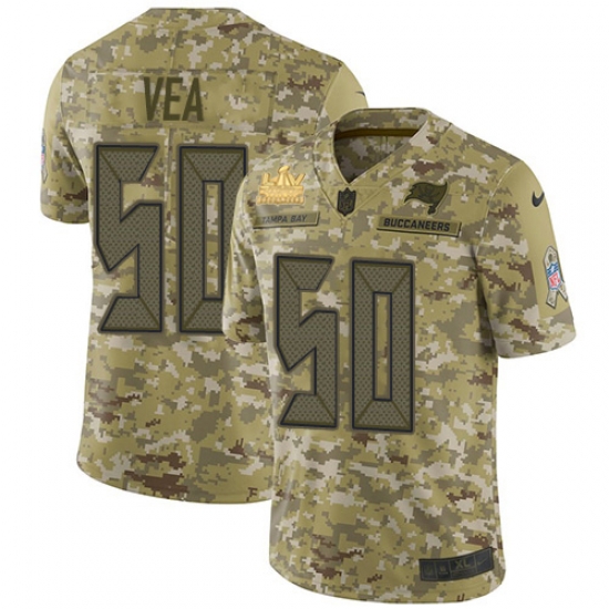 Men Nike Tampa Bay Buccaneers 50 Vita Vea Camo Men Super Bowl LV Champions Patch Stitched NFL Limited 2018 Salute To Service Jersey Men Nike Tampa Bay Buccaneers 50 Vita Vea Camo Men Super Bowl LV Champions Patch Stitched NFL Limited 2018 Salute To Service Jersey