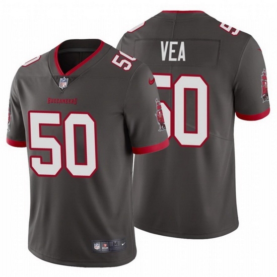 Men Nike Tampa Bay Buccaneers 50 Vita Vea Pewter Alternate Vapor Limited Jersey Men Nike Tampa Bay Buccaneers 50 Vita Vea Pewter Alternate Vapor Limited Jersey