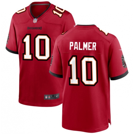 Men Tampa Bay Buccaneers 10 Trey Palmer Red Stitched Game Jersey Men Tampa Bay Buccaneers 10 Trey Palmer Red Stitched Game Jersey