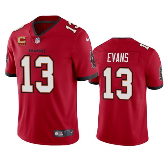 Men Tampa Bay Buccaneers 13 Mike Evans 2022 Red With 4 Star C Patch Vapor Untouchable Limited Stitched Jersey Men Tampa Bay Buccaneers 13 Mike Evans 2022 Red With 4 Star C Patch Vapor Untouchable Limited Stitched Jersey