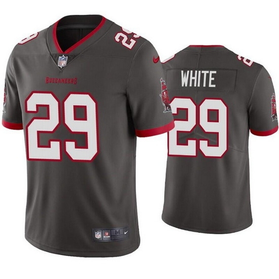 Men Tampa Bay Buccaneers 29 Rachaad White Grey Vapor Untouchable Limited Stitched Jersey Men Tampa Bay Buccaneers 29 Rachaad White Grey Vapor Untouchable Limited Stitched Jersey