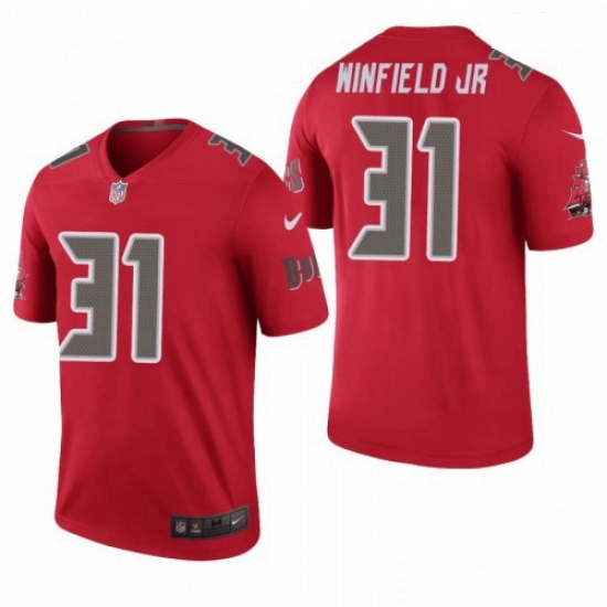 Men Tampa Bay Buccaneers 31 Antoine Winfield Jr Color Rush Red Jersey Men Tampa Bay Buccaneers 31 Antoine Winfield Jr Color Rush Red Jersey