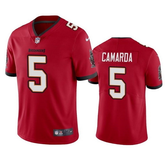 Men Tampa Bay Buccaneers 5 Jake Camarda Red Vapor Untouchable Limited Stitched Jersey Men Tampa Bay Buccaneers 5 Jake Camarda Red Vapor Untouchable Limited Stitched Jersey