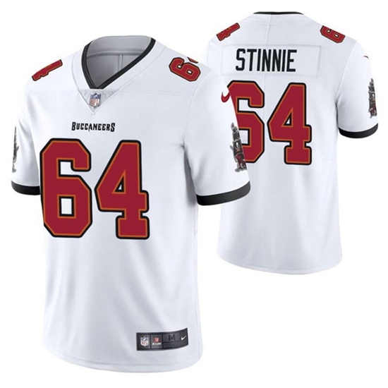 Men Tampa Bay Buccaneers 64 Aaron Stinnie White Vapor Untouchable Limited Stitched Jersey Men Tampa Bay Buccaneers 64 Aaron Stinnie White Vapor Untouchable Limited Stitched Jersey