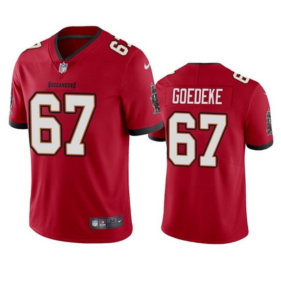Men Tampa Bay Buccaneers 67 Luke Goedeke Red Vapor Untouchable Limited Stitched Jersey Men Tampa Bay Buccaneers 67 Luke Goedeke Red Vapor Untouchable Limited Stitched Jersey