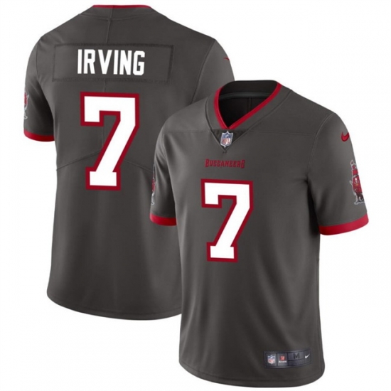 Men Tampa Bay Buccaneers 7 Bucky Irving Grey Vapor Limited Stitched Jersey Men Tampa Bay Buccaneers 7 Bucky Irving Grey Vapor Limited Stitched Jersey