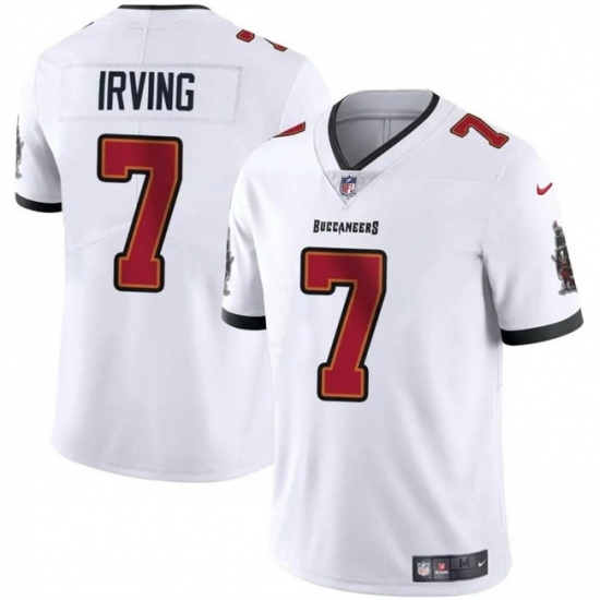 Men Tampa Bay Buccaneers 7 Bucky Irving White Vapor Limited Stitched Jersey Men Tampa Bay Buccaneers 7 Bucky Irving White Vapor Limited Stitched Jersey