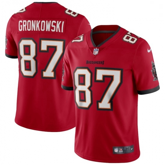 Men Tampa Bay Buccaneers #87 Rob Gronkowski Nike Red Vapor Limited Jersey Men Tampa Bay Buccaneers #87 Rob Gronkowski Nike Red Vapor Limited Jersey