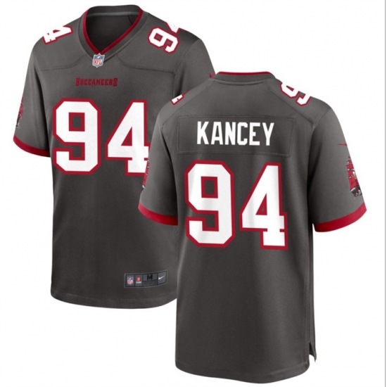 Men Tampa Bay Buccaneers 94 Calijah Kancey Grey 2023 Draft Stitched Game Jersey Men Tampa Bay Buccaneers 94 Calijah Kancey Grey 2023 Draft Stitched Game Jersey