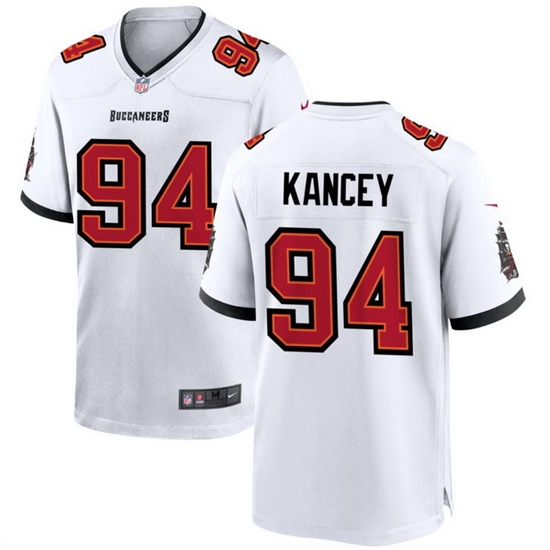 Men Tampa Bay Buccaneers 94 Calijah Kancey White 2023 Draft Stitched Game Jersey Men Tampa Bay Buccaneers 94 Calijah Kancey White 2023 Draft Stitched Game Jersey