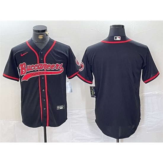 Men Tampa Bay Buccaneers Blank Black Cool Base Stitched Baseball Jersey Men Tampa Bay Buccaneers Blank Black Cool Base Stitched Baseball Jersey