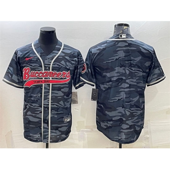 Men Tampa Bay Buccaneers Blank Grey Camo With Patch Cool Base Stitched Baseball Jersey Men Tampa Bay Buccaneers Blank Grey Camo With Patch Cool Base Stitched Baseball Jersey