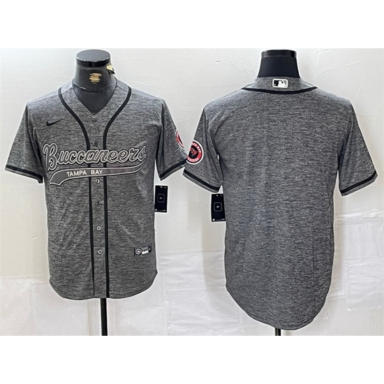 Men Tampa Bay Buccaneers Blank Grey Cool Base Stitched Baseball JerseyS Men Tampa Bay Buccaneers Blank Grey Cool Base Stitched Baseball JerseyS