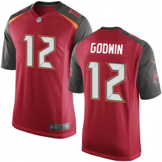 Mens Nike Tampa Bay Buccaneers 12 Chris Godwin Game Red Team Color NFL Jersey Mens Nike Tampa Bay Buccaneers 12 Chris Godwin Game Red Team Color NFL Jersey